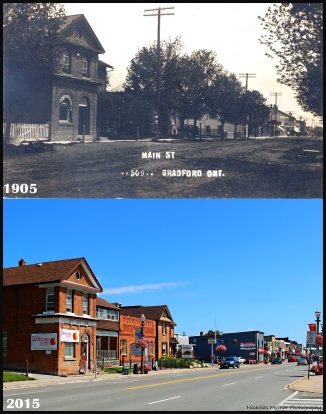  1905 July Main Street Bradford Then and now 2015